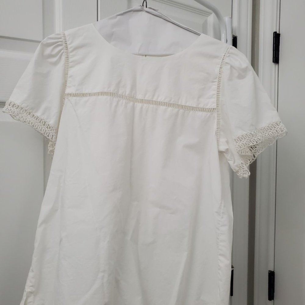White summer top from Loft